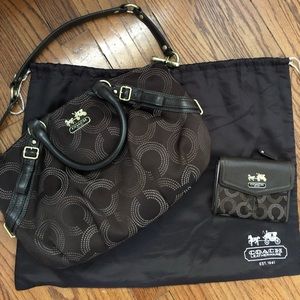 Coach purse with matching wallet!